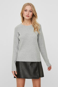 Cortefiel Essential jersey-knit jumper Gray