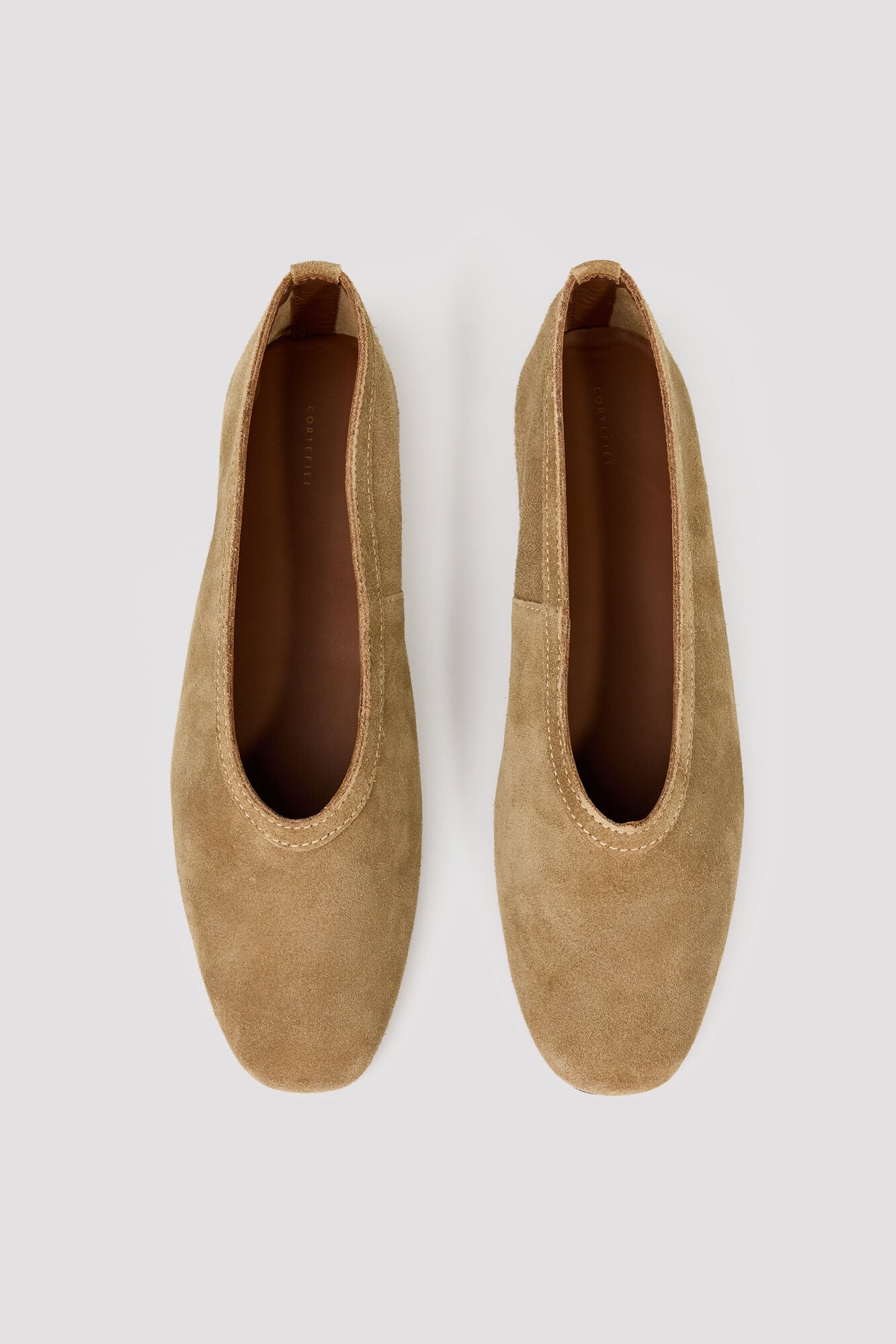 Cortefiel Suede leather ballet flats