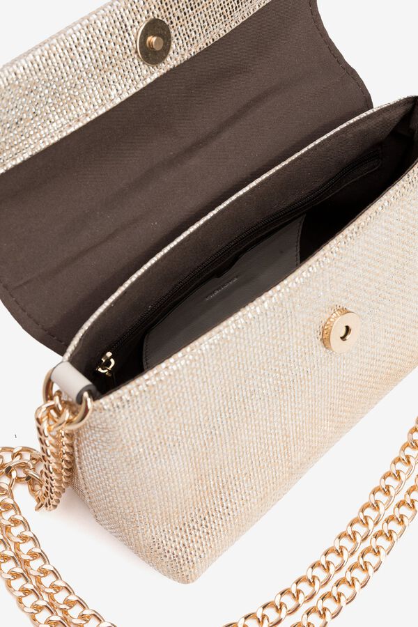 Vilanova Carteira efeito prateado festa Cinzento