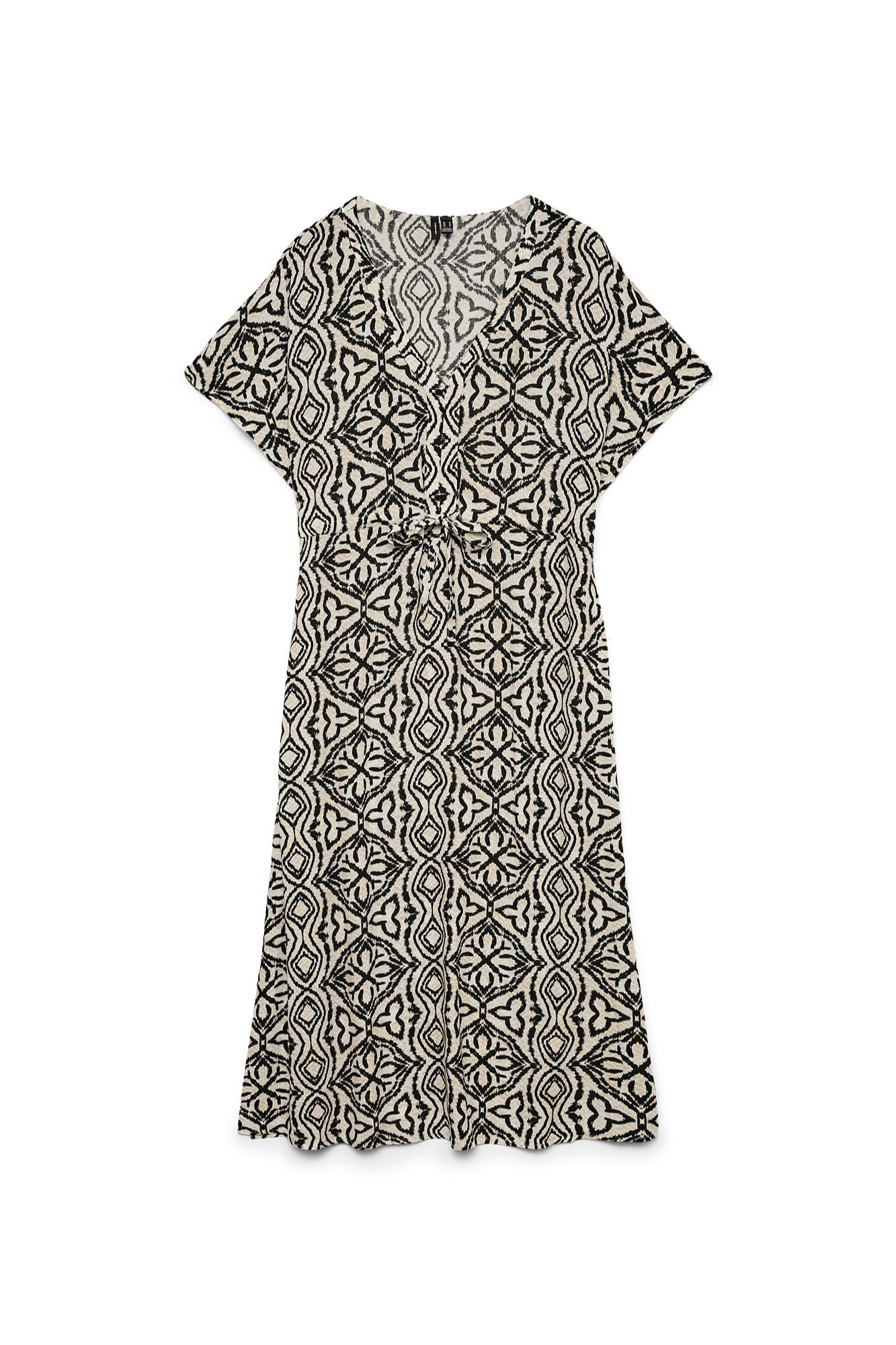 Vero Moda Curve Vestido 7/8 estampado de manga curta tamanho grande