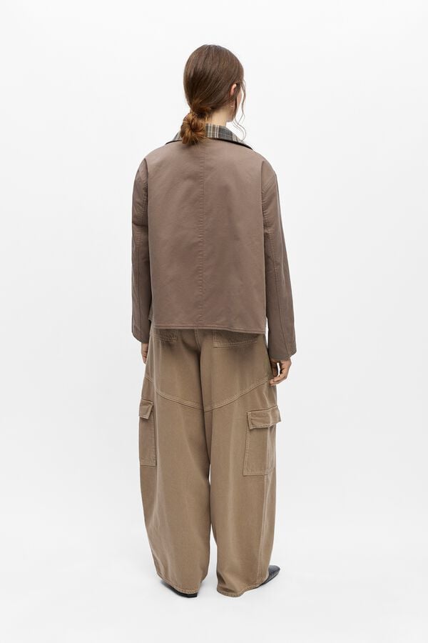 Object Reversible short jacket Brown