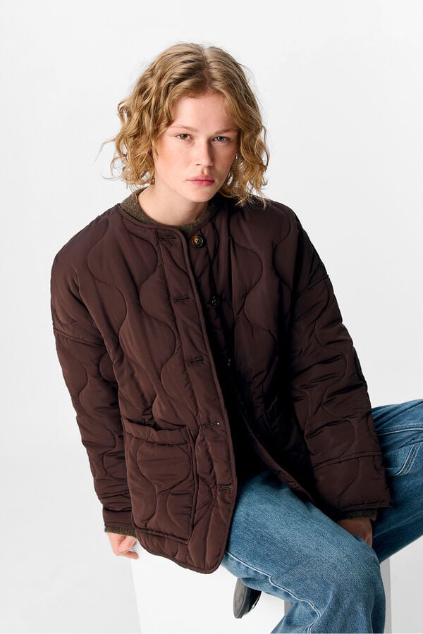 Object Puffer jacket Dark brown