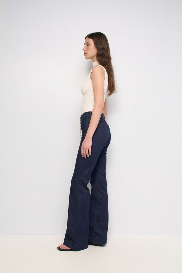 Salsa Jeans Chino Secret push in Azul