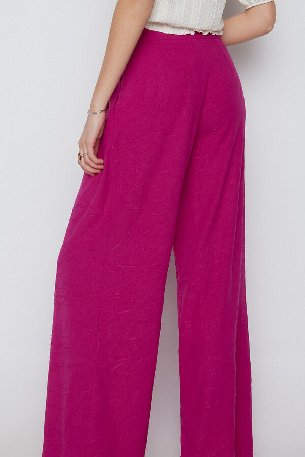 Cortefiel Wrinkled effect trousers Lilac