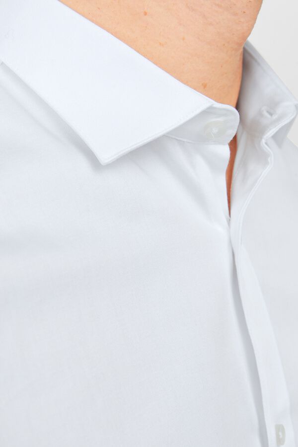Jack & Jones Camisa em cetim super slim Branco