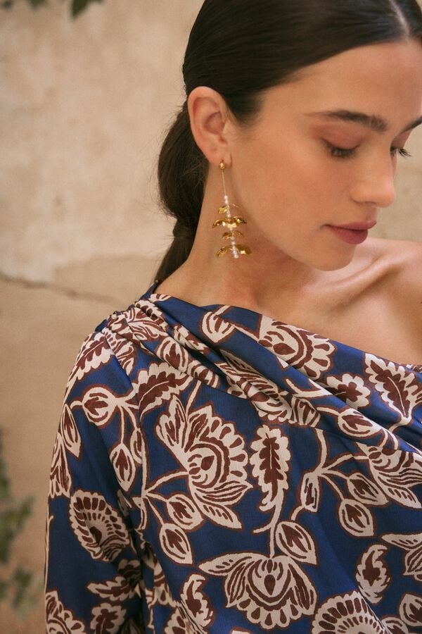 Pol&iacute;n Et Moi Vestido de convidada Saule Azul