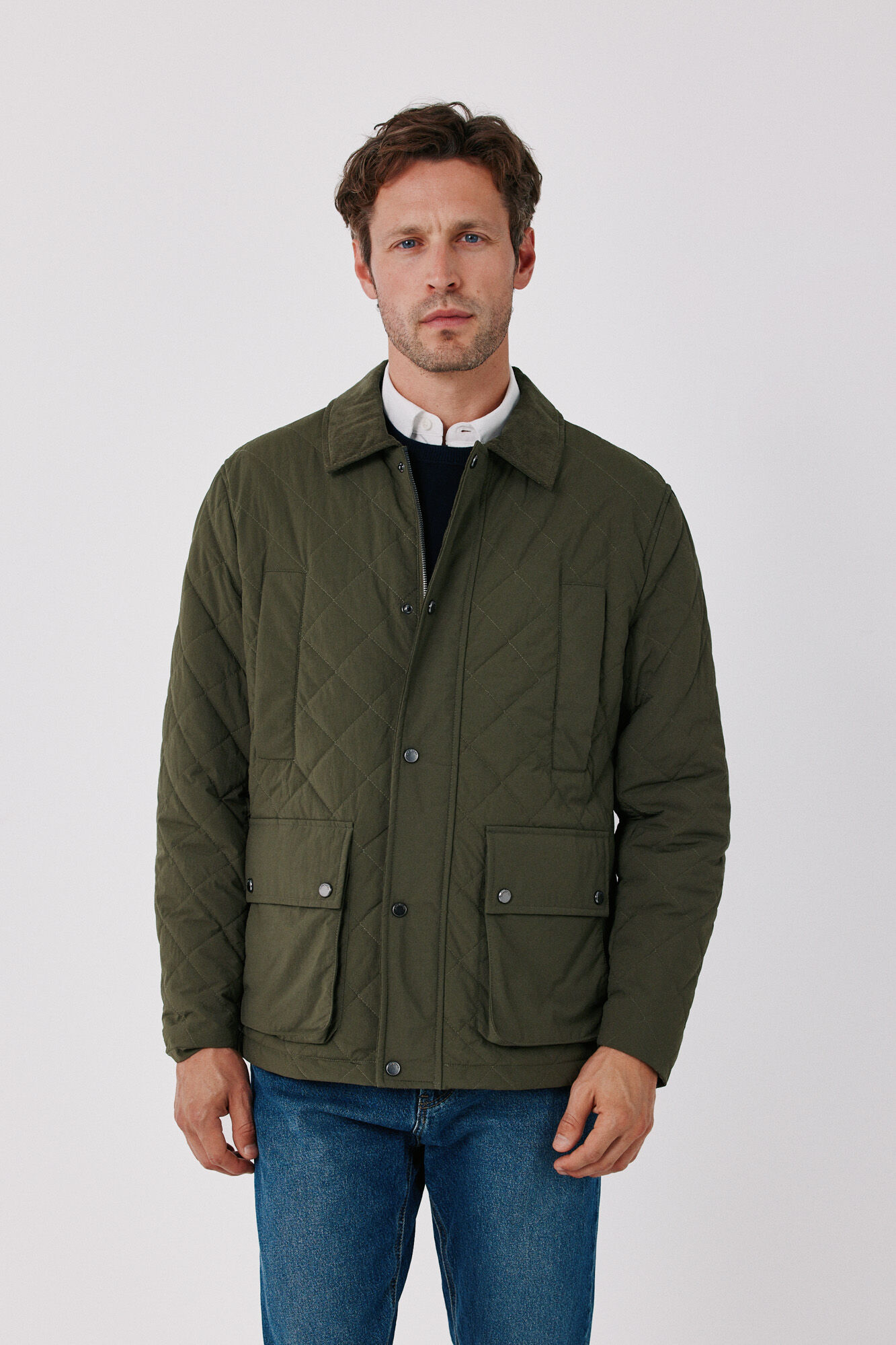 Cortefiel Diamond quilted jacket