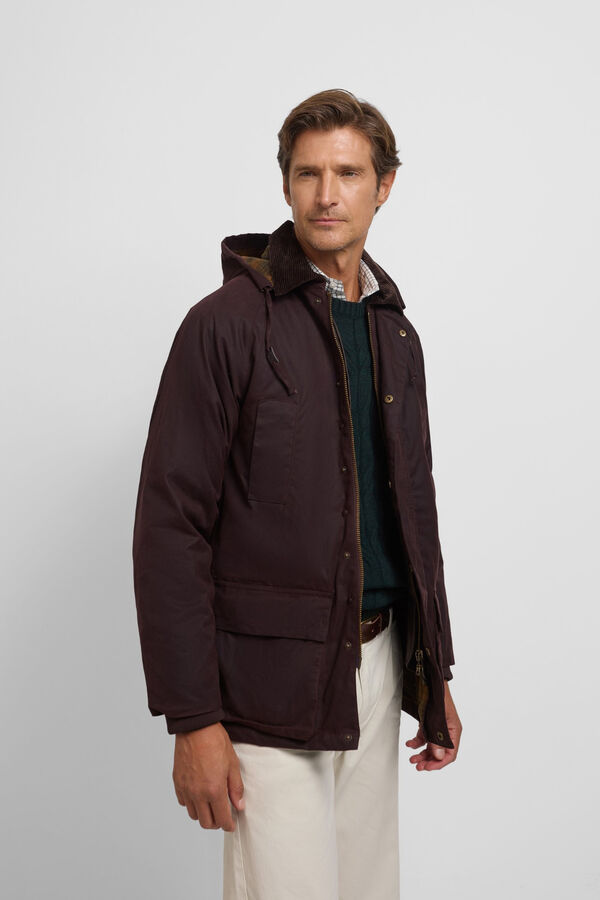 Silbon Sobretudo encerado clássico Castanho