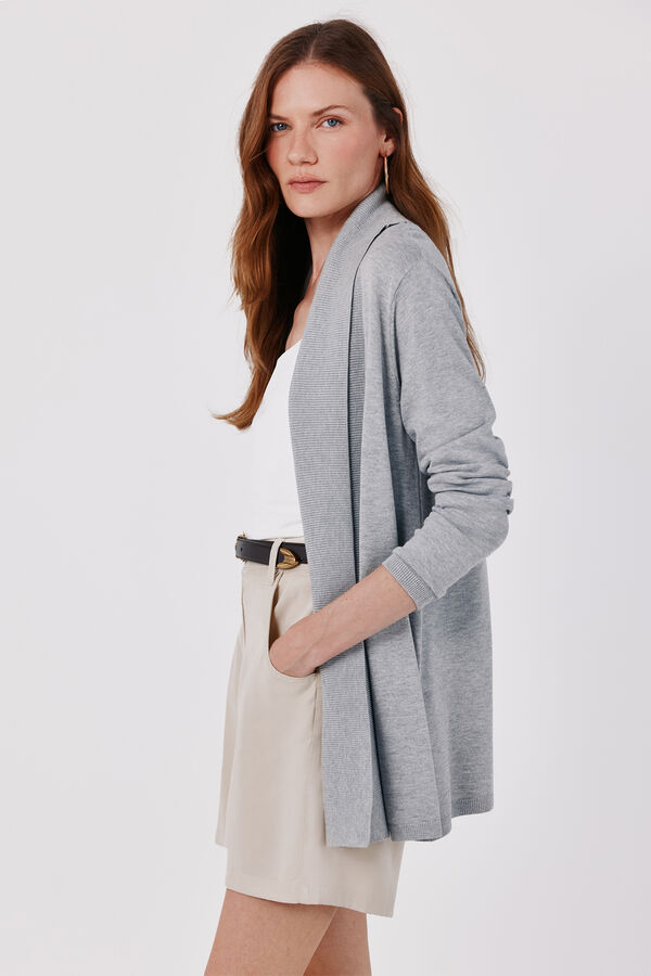 Cortefiel Shawl collar jacket Grey