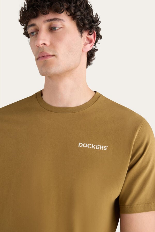 Dockers T-shirt estampada regular fit Castanho