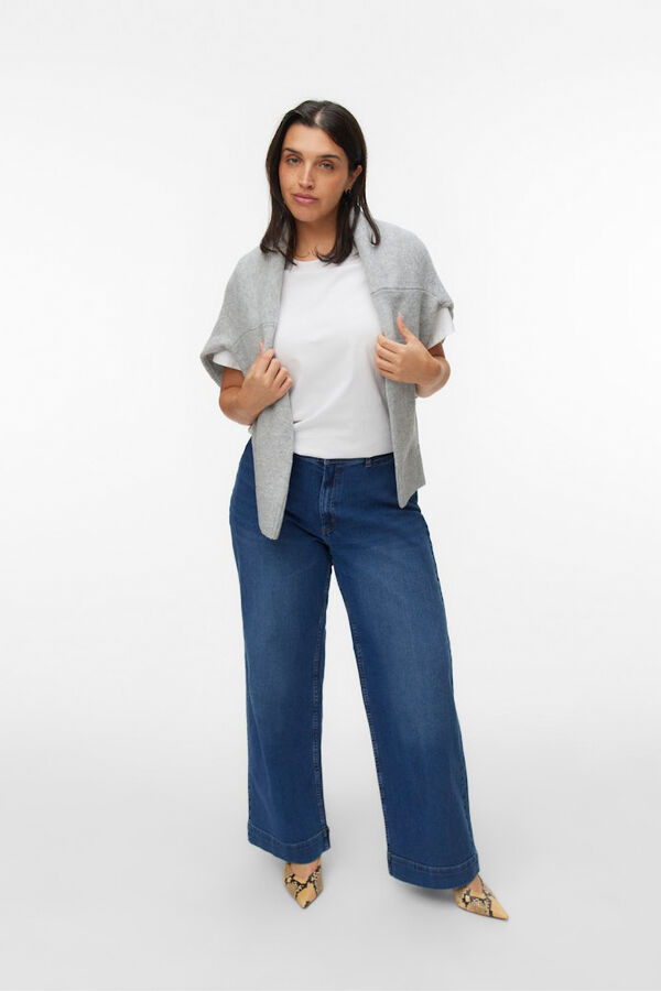 Vero Moda Curve Calça jeans larga plus size Azul