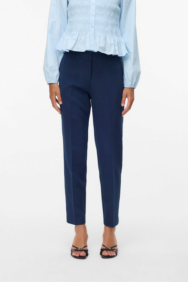 Vero Moda Calças compridas de vestir Azul