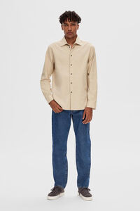 Cortefiel Regular fit shirt in organic cotton Grey