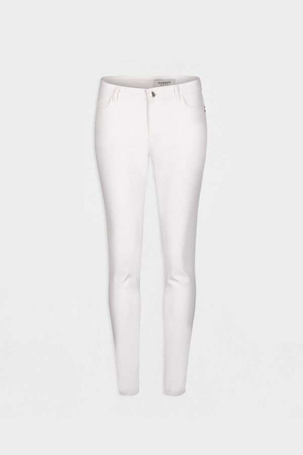 Cortefiel Jeans skinny corte baixo Branco