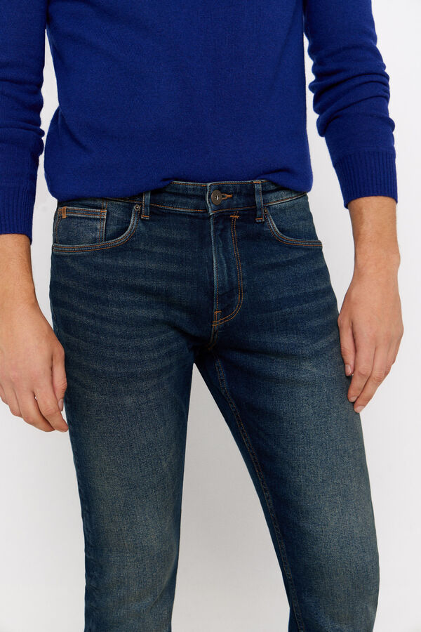 Cortefiel Regular fit jeans Navy