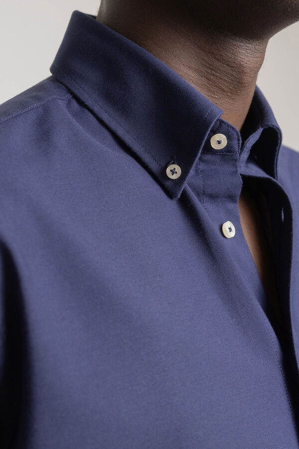 PuroEGO Slim fit Oxford shirt Navy