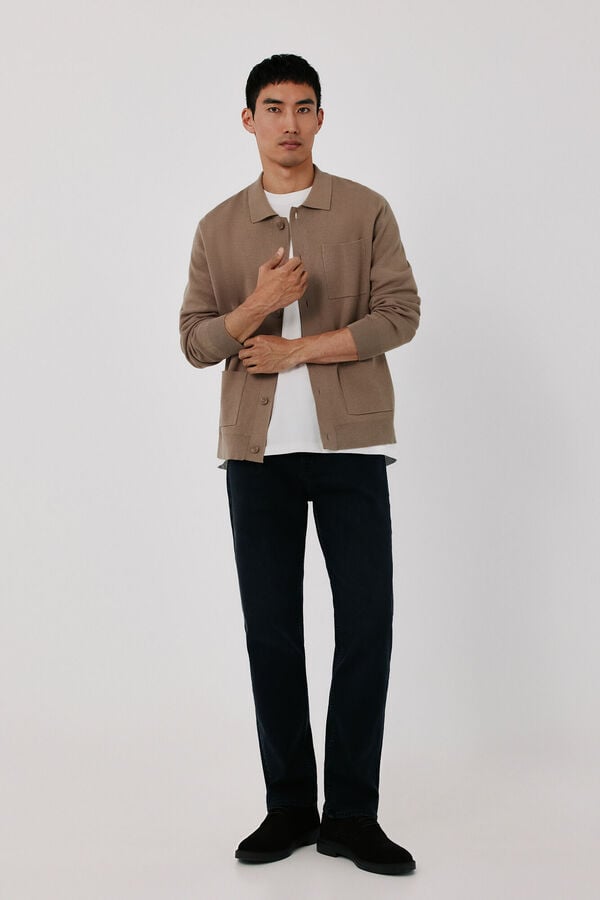 Cortefiel Regular fit jeans Black