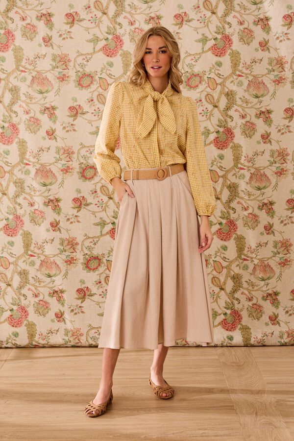 Pol&iacute;n Et Moi Camisa floral Laura Dourado