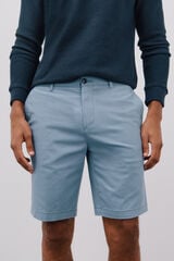 Cortefiel Printed chino bermuda shorts Blue