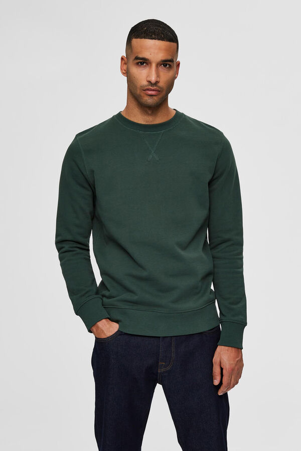 Cortefiel Organic sweatshirt Green