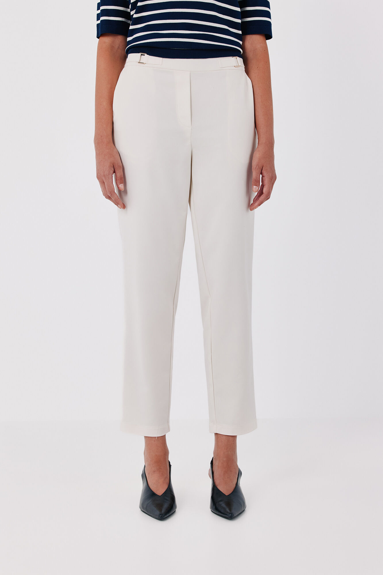 Cortefiel Straight trousers with elasticated back