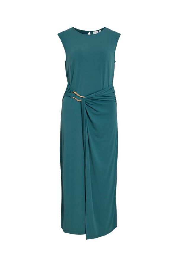 Vila Midi dress with appliqu&eacute; Blue