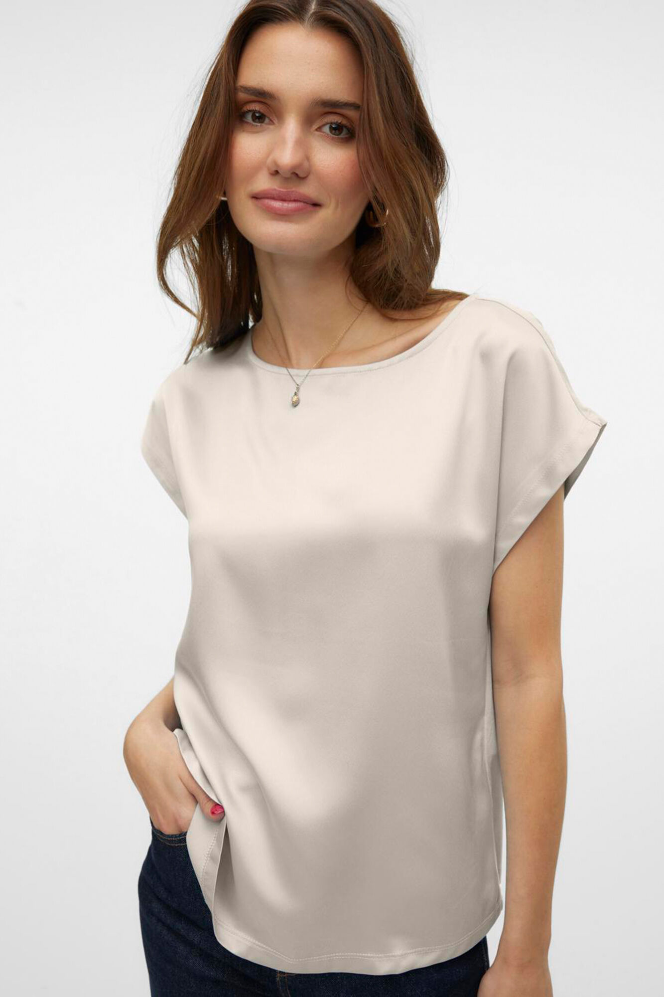 Vero Moda Top de manga curta 