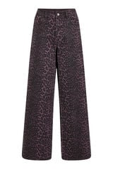 Vila Calça jeans com estampado de leopardo Granada
