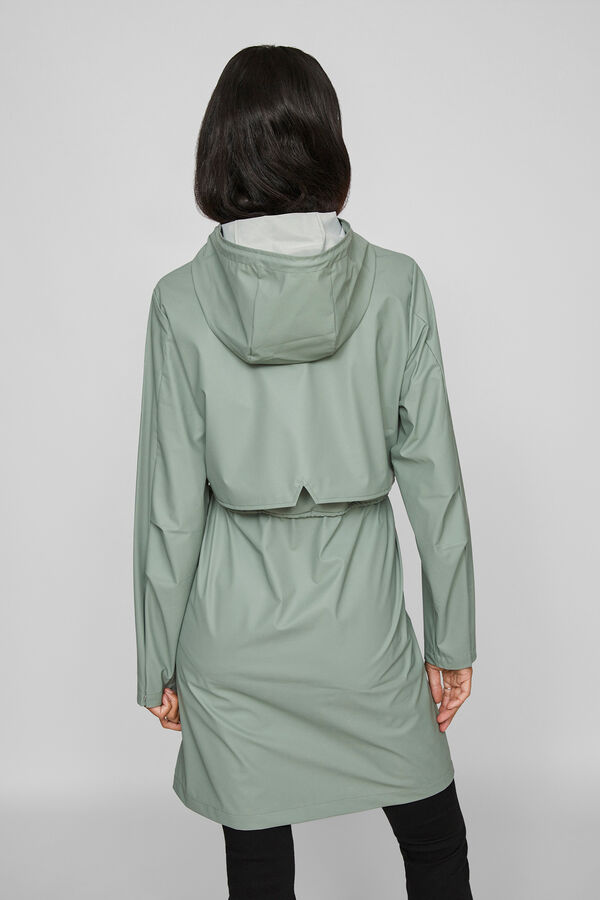 Cortefiel Long raincoat jacket Grey