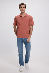 Jack & Jones Camisa pólo liso de regular fit Vermelho