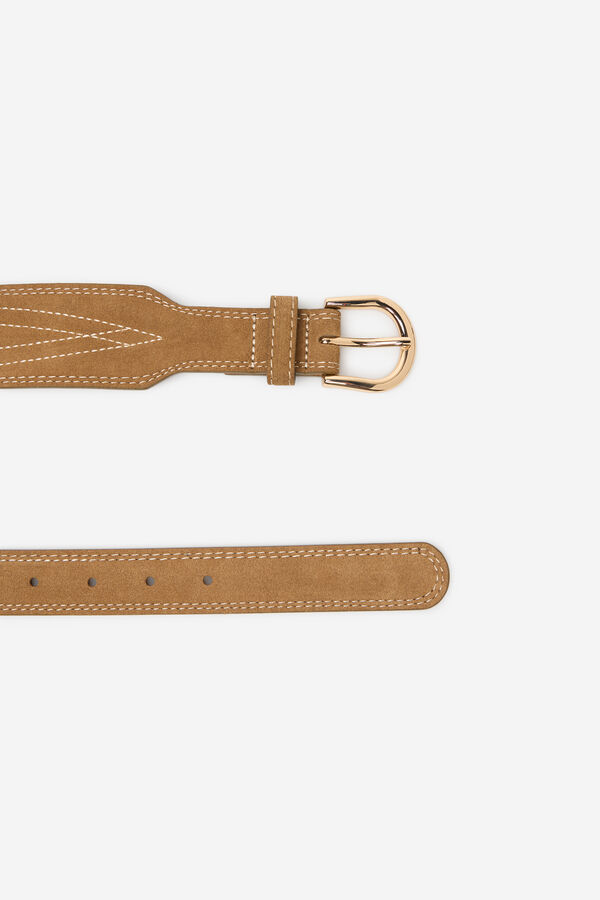 Cortefiel Cowboy belt Nude