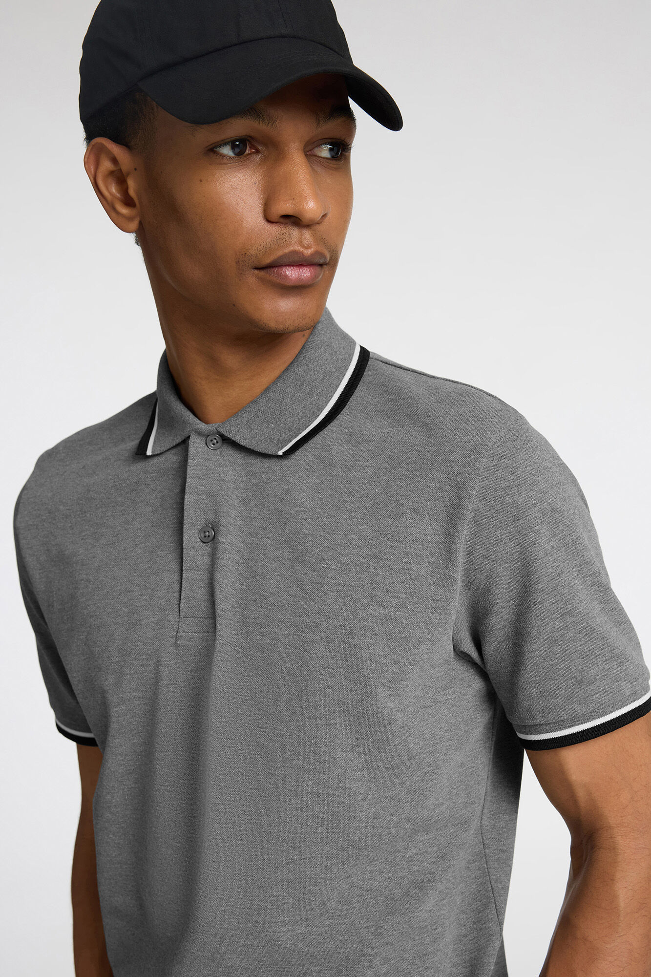 Selected Piqu&eacute; short sleeve polo shirt