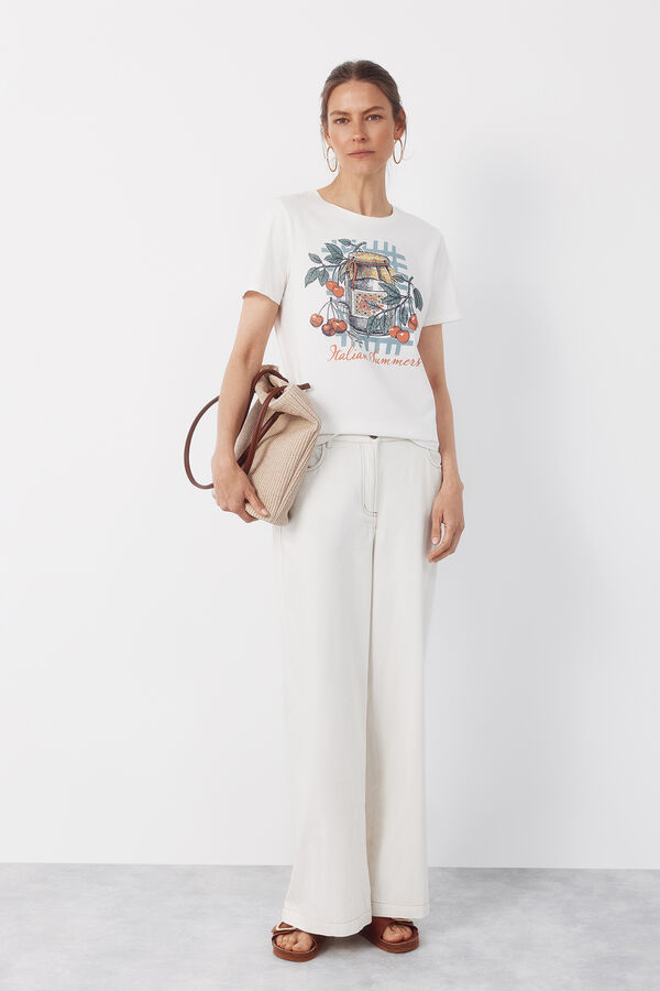 Cortefiel Printed t-shirt Multicolour