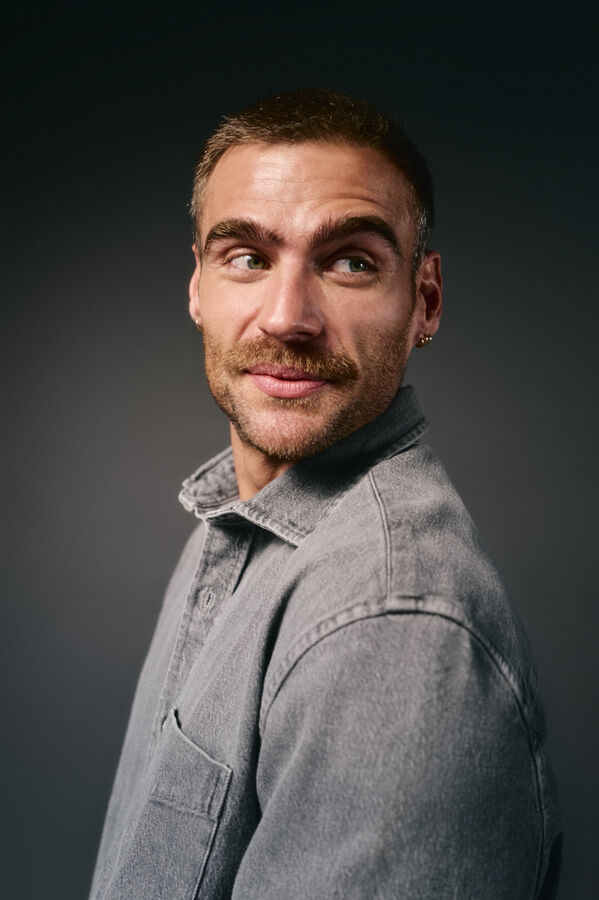 OOTO Sobrecamisa denim Cinzento