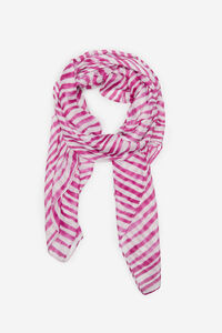 Cortefiel Striped scarf Purple