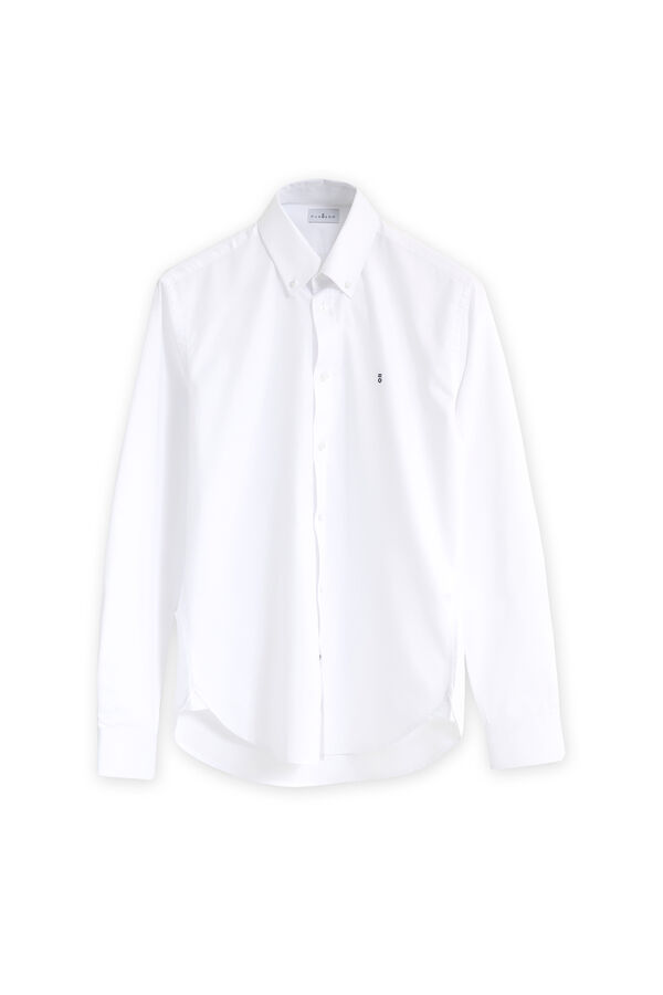 Cortefiel Camisa twill Branco