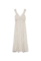 Vero Moda Vestido midi em algod&atilde;o Tostado