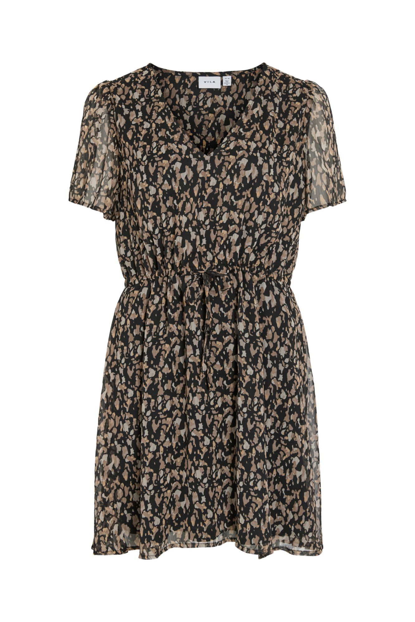 Vila Vestido curto de chiffon