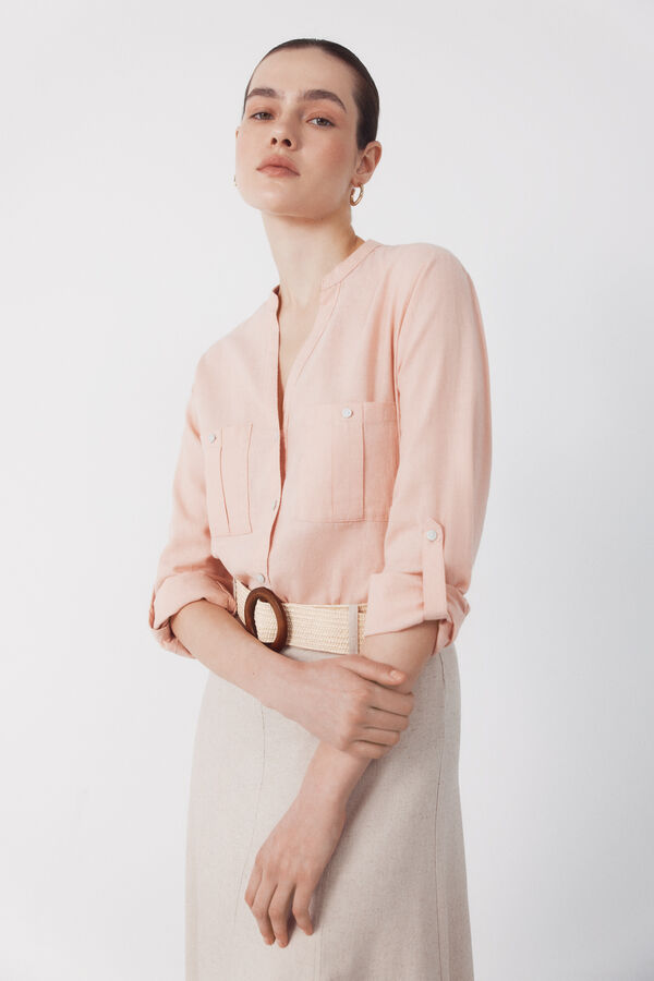 Cortefiel Camisa r&uacute;stica de manga comprida Subiu