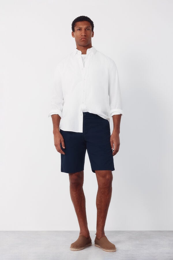 Cortefiel Chino Bermuda shorts Navy