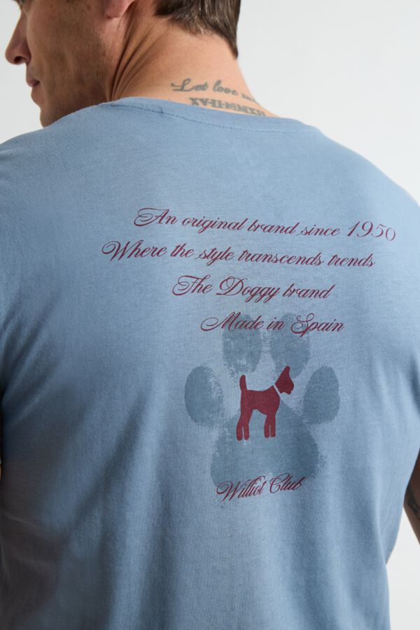 Williot Faded Paw T-shirt Blue