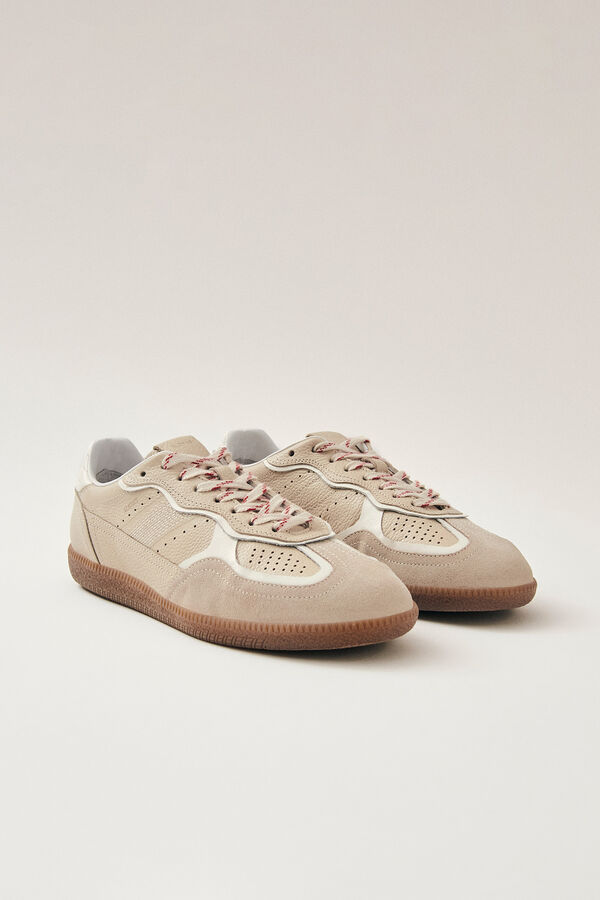 Cortefiel Leather sneakers Tb.490 Beige