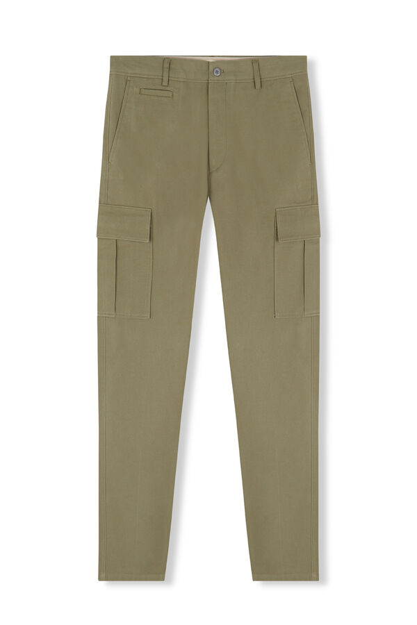 OOTO Calças cargo slim fit Verde