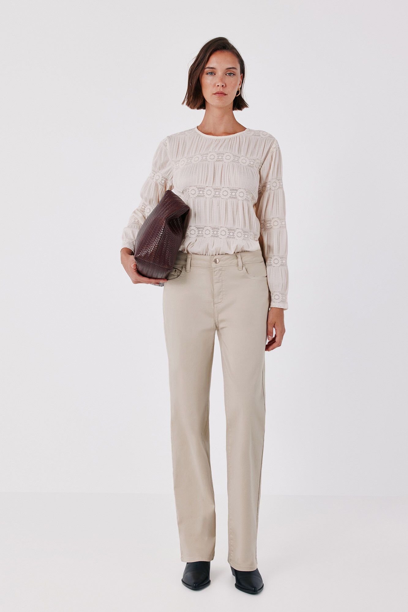 Cortefiel Floral fluid T-shirt