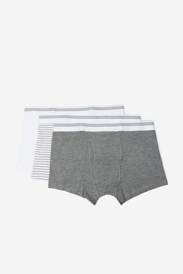 Cortefiel 3-pack jersey-knit boxers White