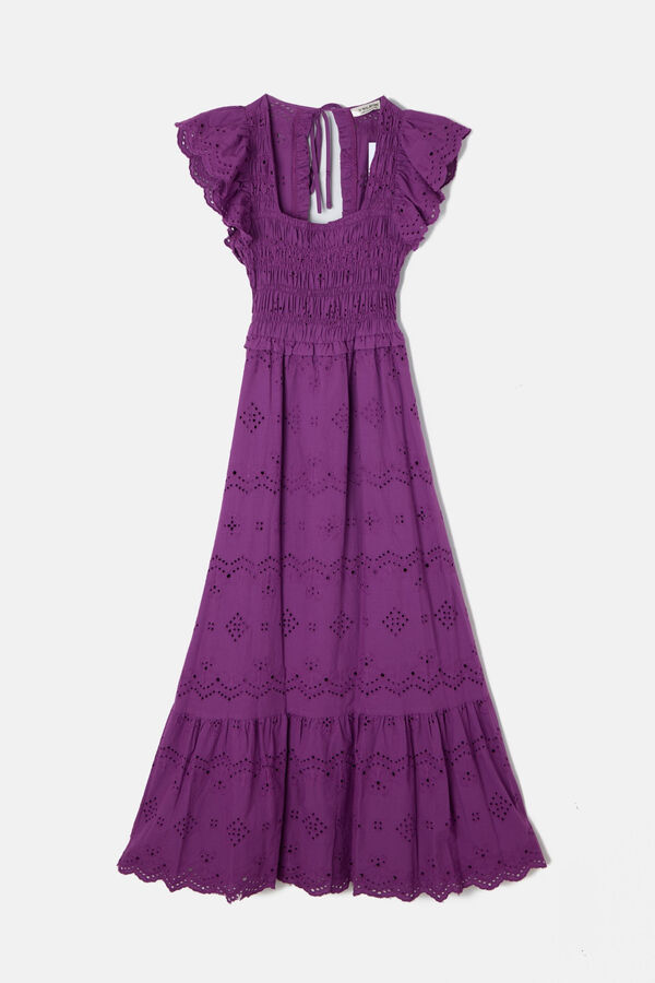 Silbon Openwork dress Purple
