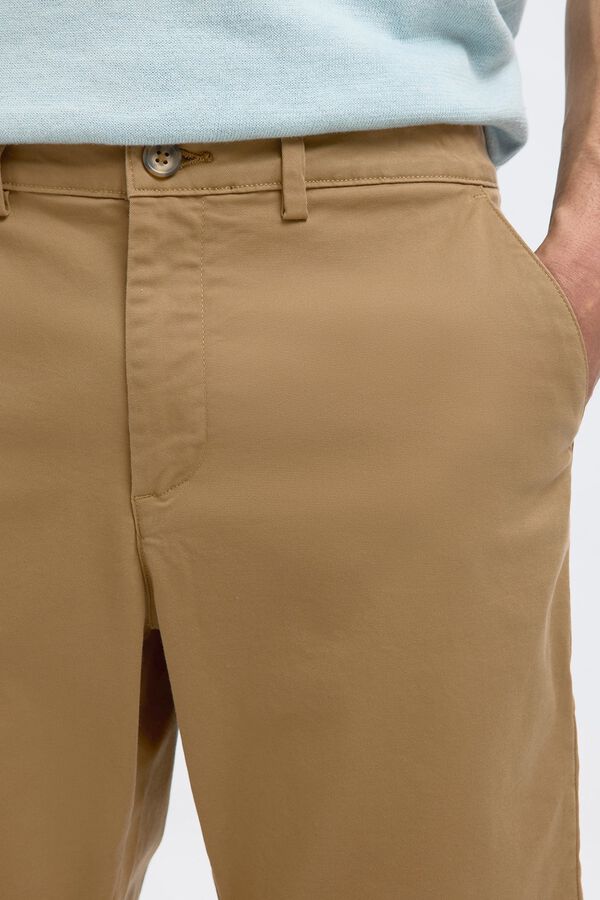 Selected Chino Bermuda shorts Nude