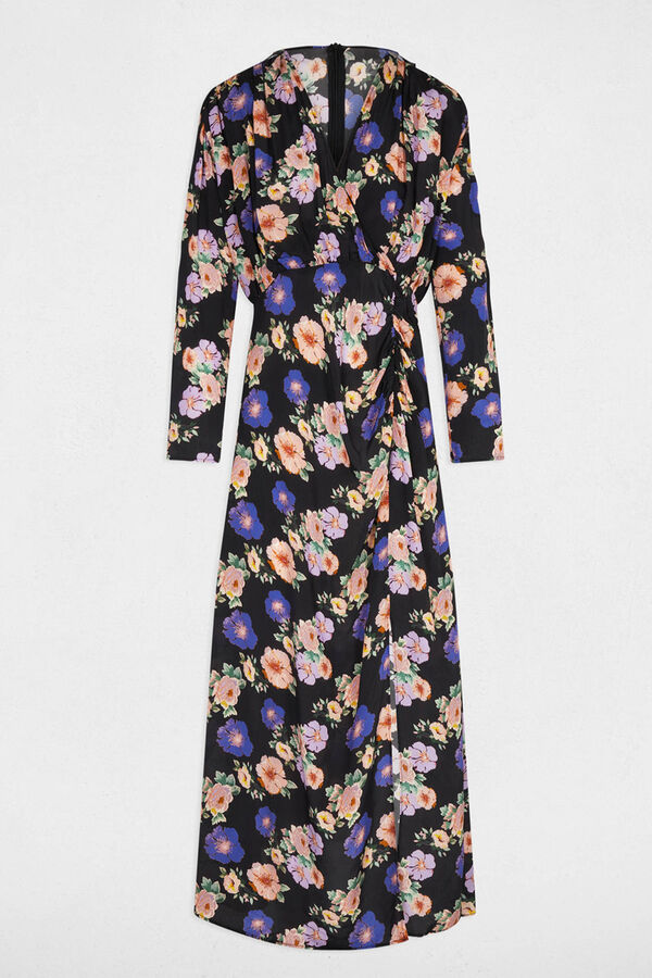 Morgan Vestido longo de cetim Multicolorido