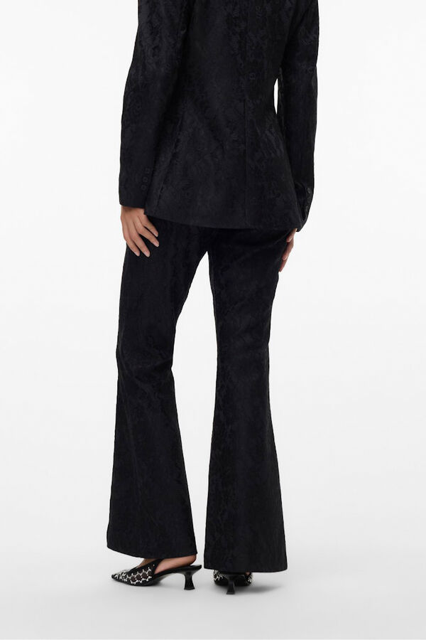 Vero Moda Calça flare com efeito renda Preto