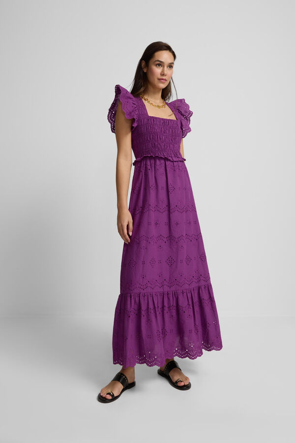 Silbon Openwork dress Purple